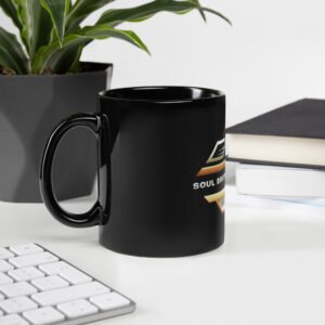 Soul Brother Motivation Black Glossy Mug