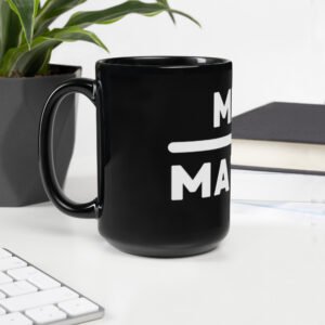 Mind Over Matter Black Glossy Mug