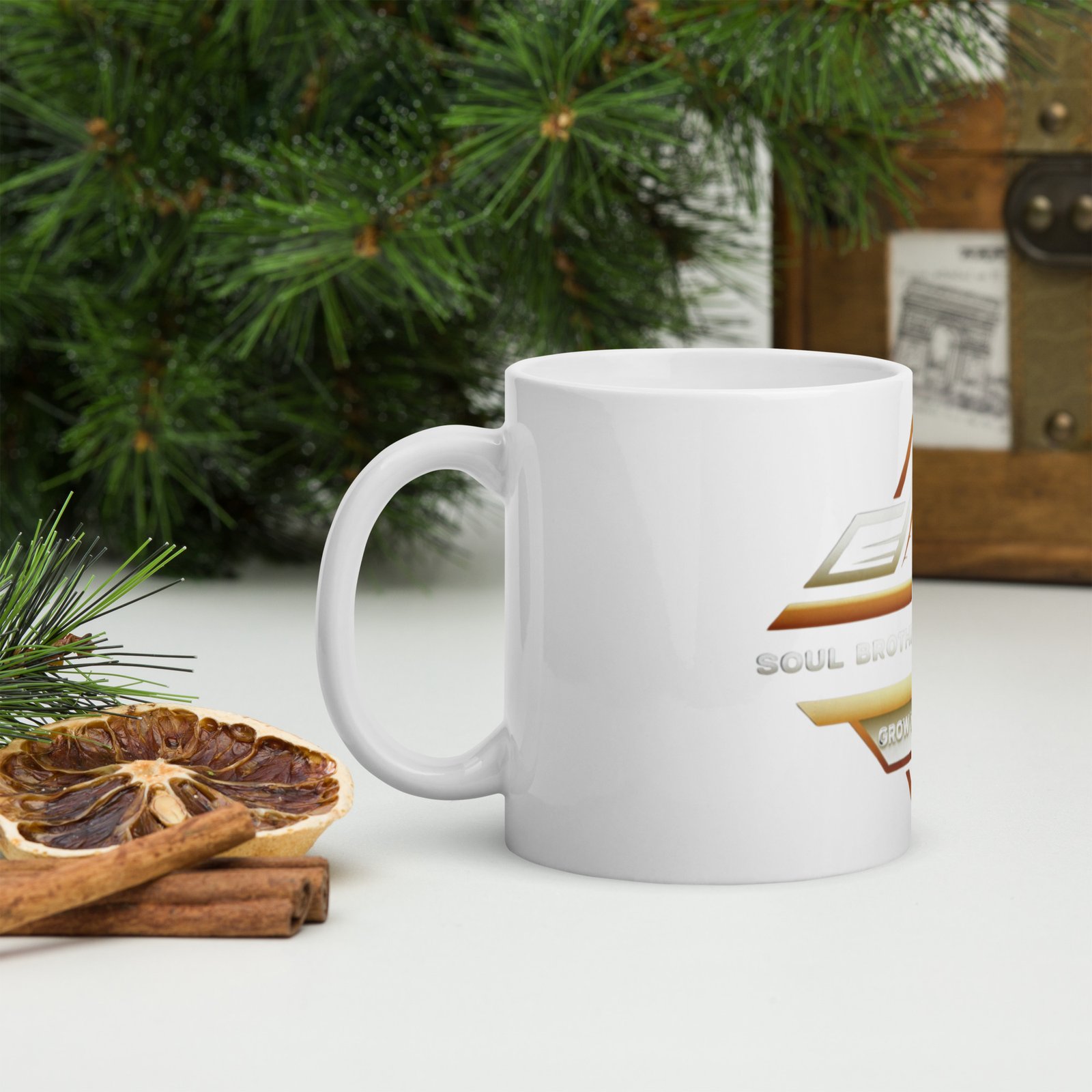 Soul Brother Motivation White glossy mug - Image 2