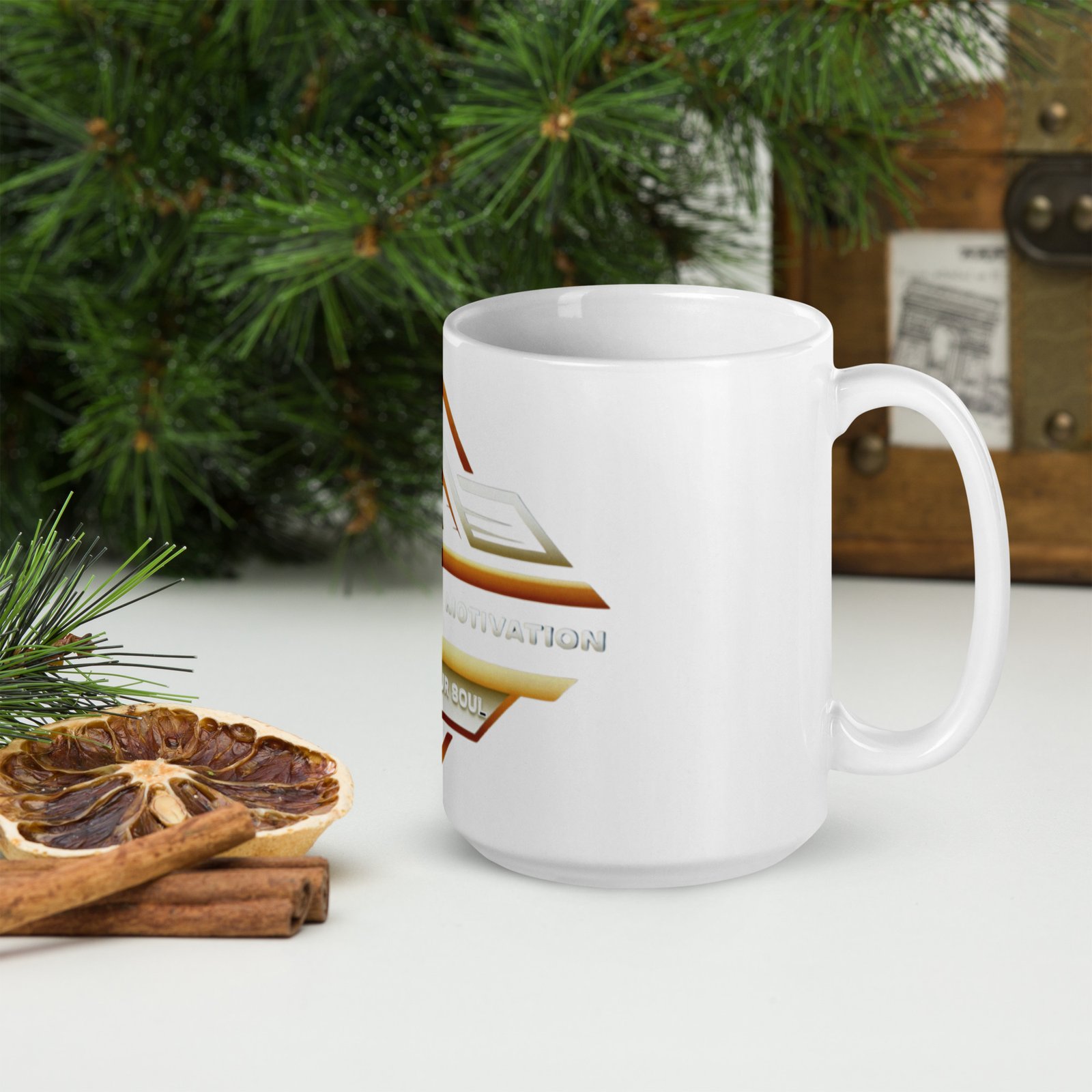 Soul Brother Motivation White glossy mug - Image 5