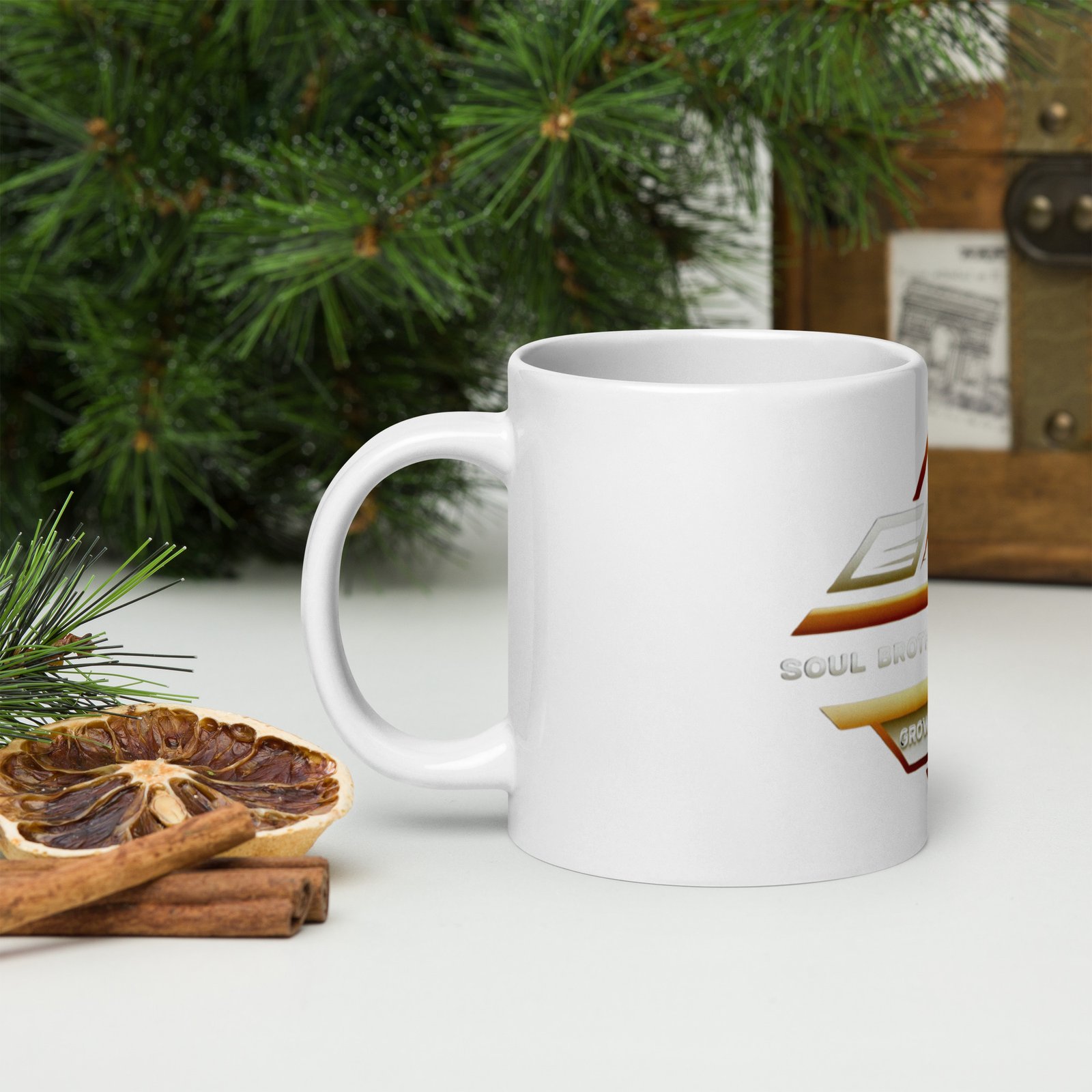 Soul Brother Motivation White glossy mug - Image 7